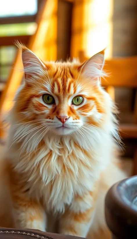 orange siberian cat