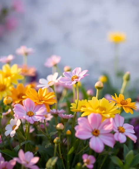 pink light flowers