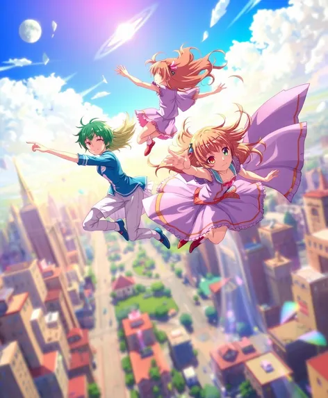 flying anime characters