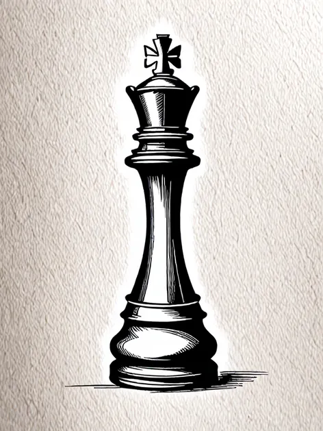 chess piece tattoo