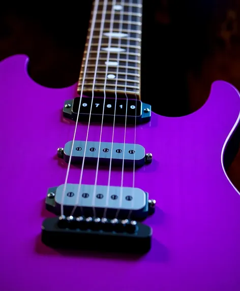 purple guitar