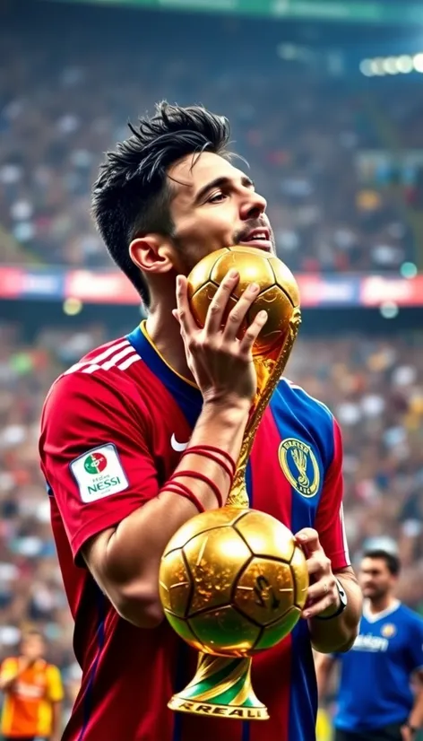 messi kiss the world