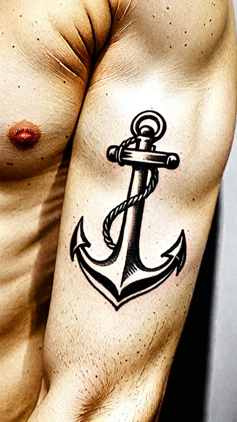 simple anchor tattoo