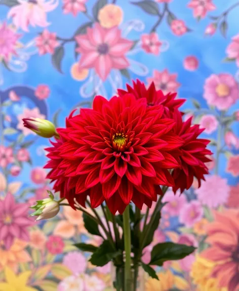 dahlia red