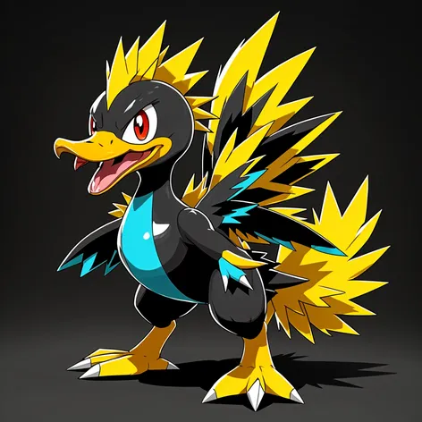 electric type fierce duck