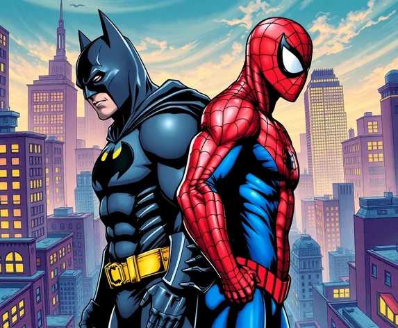 batman meets spiderman