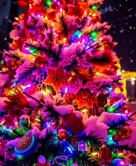 colorful christmas tree