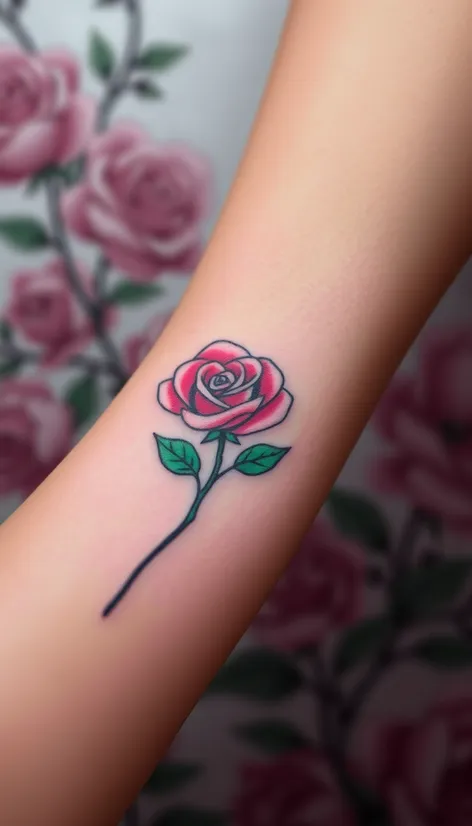 rose on the wrist