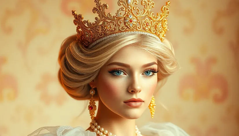 peach princess crown