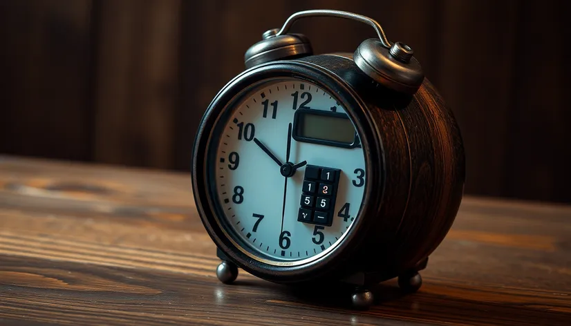 clock with calculator