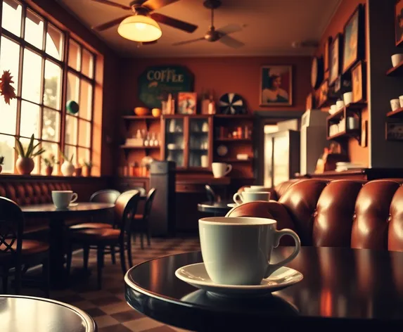 interior retro coffee shop