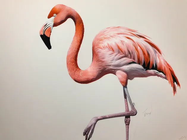 flamingo drawing