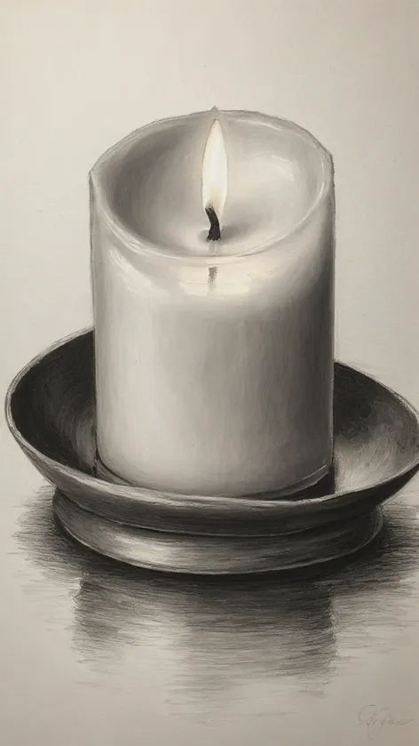 candle drawing