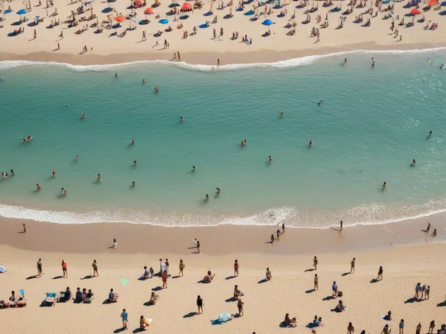 people at the beach