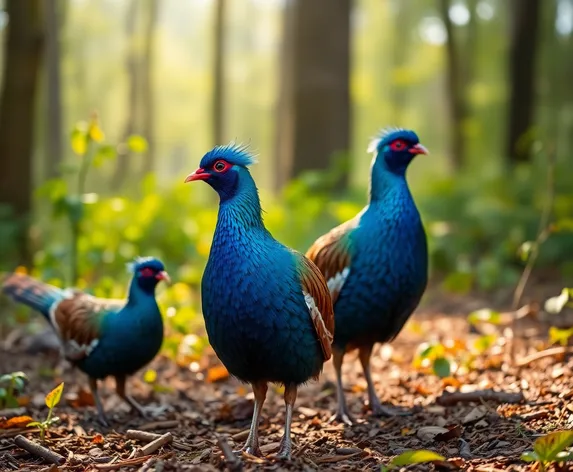 blue partridges