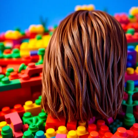 brown hair lego