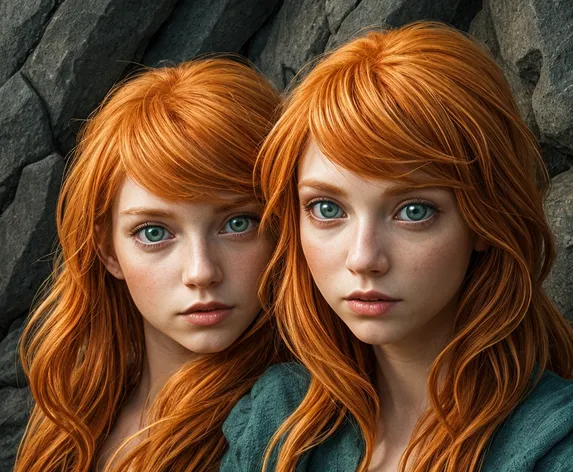 fantasy gingers green eyes