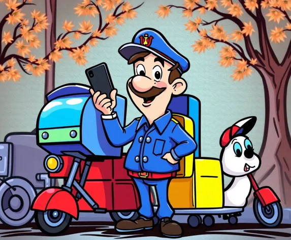 cartoon characters cartoon postman