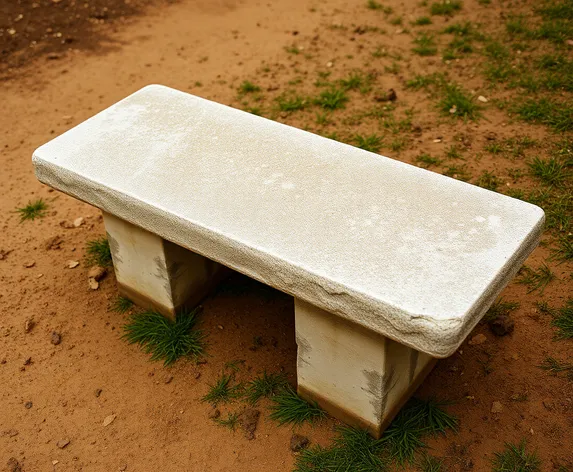 outdoor concrete bench