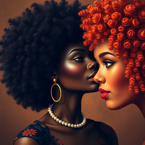 beautiful black natural women