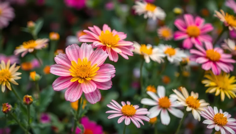 falling flowers