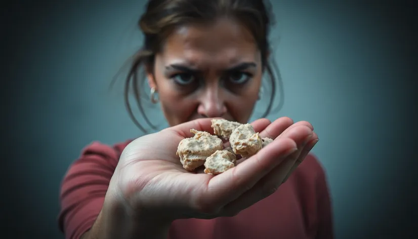 woman eats poop