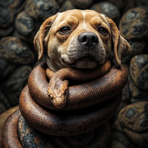 dog snake