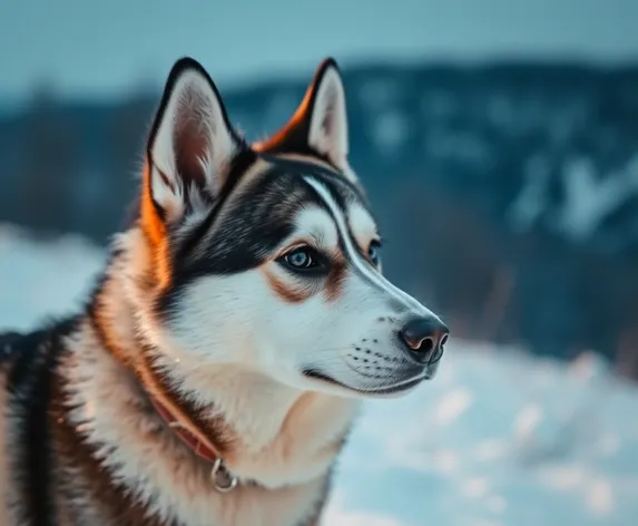 short haired husky dog