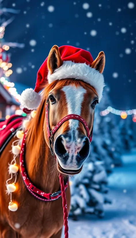 christmas horse