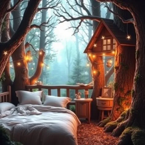 bedroom forest theme