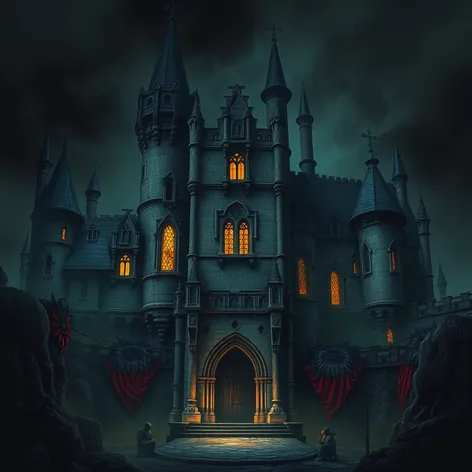 dark fantasy castle