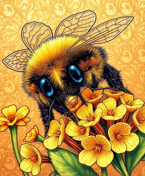 honey bee drawn