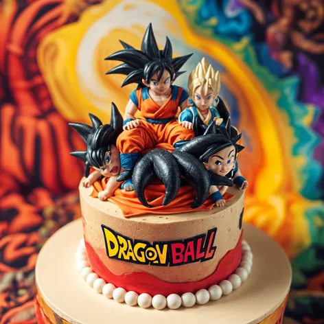 dragon ball theme cake