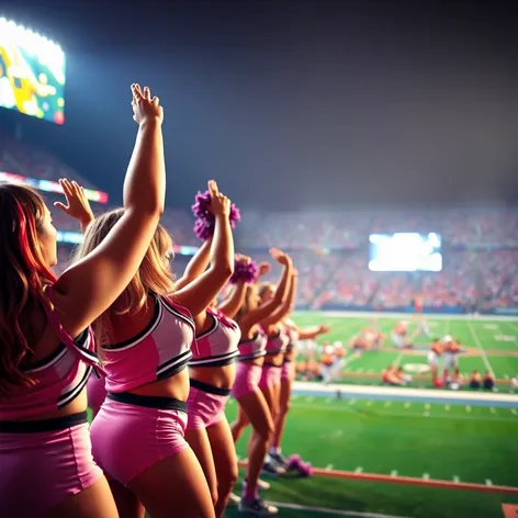 kissing cheerleaders