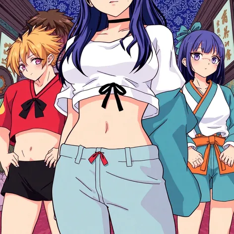 anime midriff characters