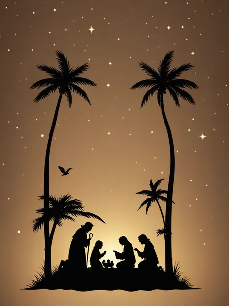 nativity silhouette