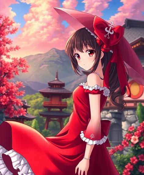 red dress anime