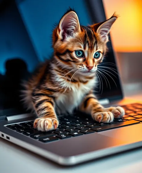 cat laptop