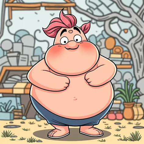 fat cartoon