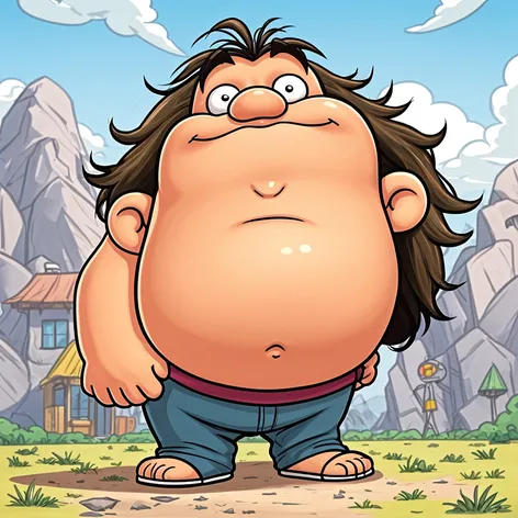 fat cartoon