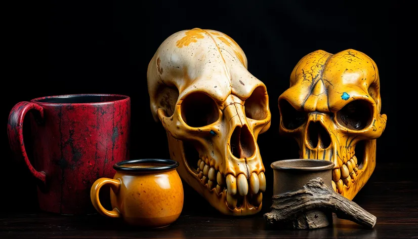 monkey skull mugs