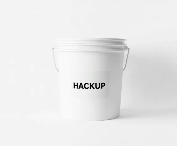 eplain white bucket mockup