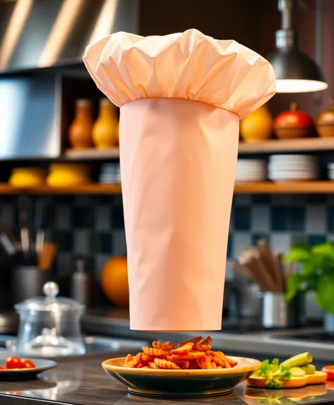 transparent tall chef hat