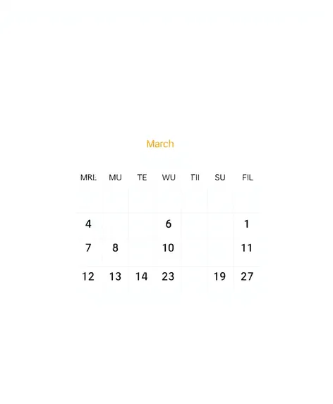 blank march 2024 calendar