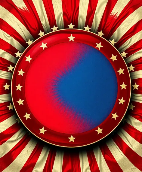 circular american flag