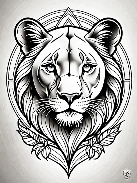 lioness tattoo