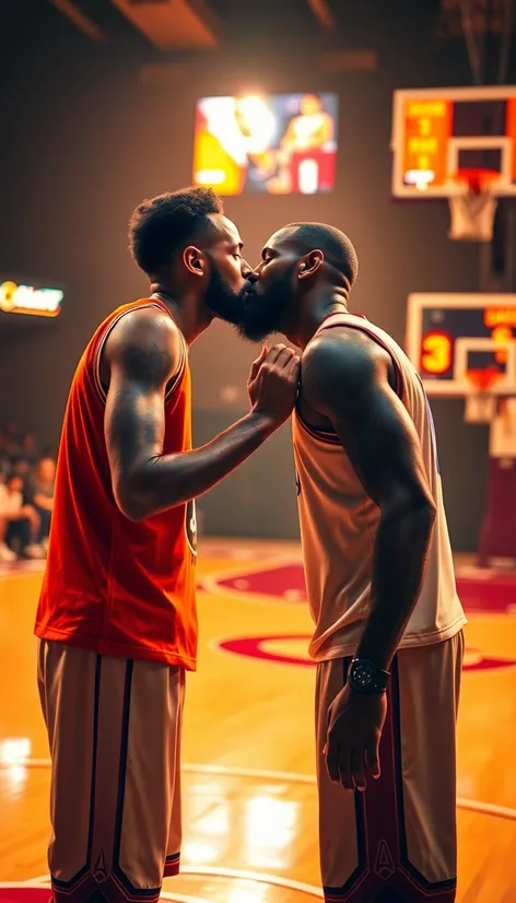 curry kiss lebron