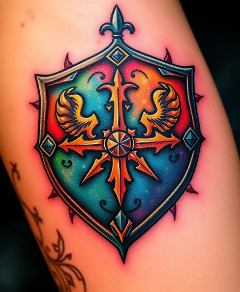 tattoo of a shield