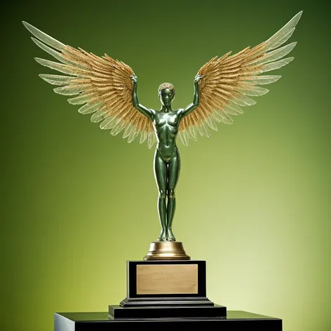 big green detailed trophy