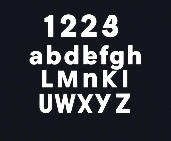 numbered alphabet